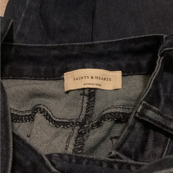 Hippie denim bell bottom Jean overalls. New, never worn. Tall, cut or hem to fit - Picture 8 of 10